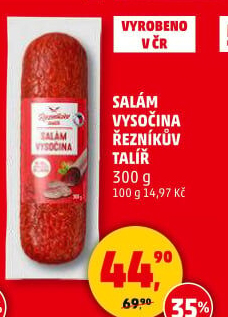 Salám Vysočina Řezníkův talíř