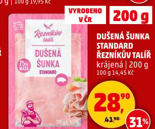 Šunka dušená standard Řezníkův talíř