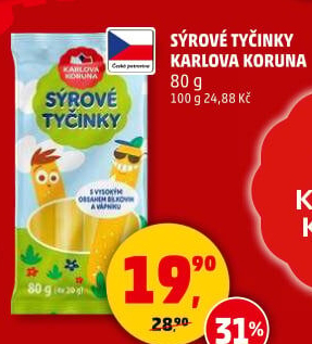 Sýrové tyčinky Karlova Koruna