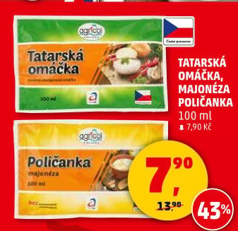 Tatarská omáčka Agricol