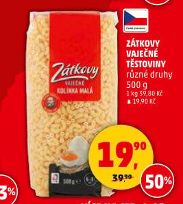 Těstoviny vaječné Zátkovy - Penny Market akcniletaky.com