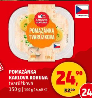 Tvarůžková pomazánka Karlova Koruna