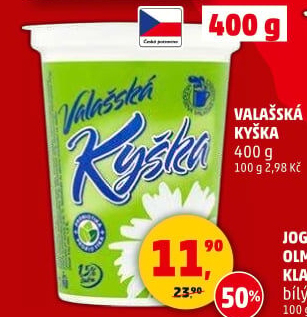 Valašská kyška Mlékárna Valašské Meziříčí
