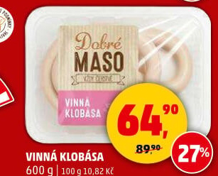 Vinná klobása Dobré maso