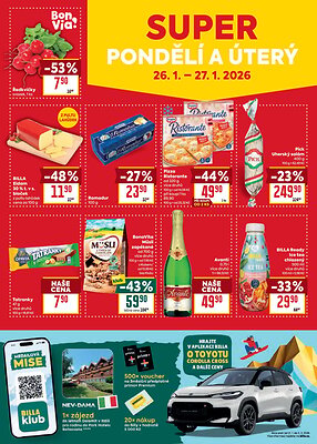 akční leták BILLA 21.1.2026-27.1.2026