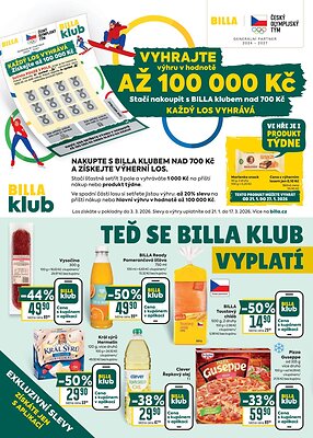 akční leták BILLA 21.1.2026-27.1.2026
