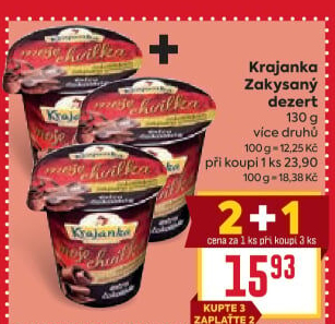 Dezert zakysaný Moje chvilka Krajanka