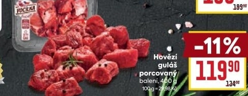 Hovězí maso na guláš Vocílka
