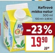 Kefírové mléko neochucené Mlékárna Valašské Meziříčí