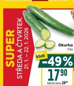Okurka salátová - hadovka