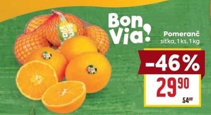 Pomeranče Billa Bonvia