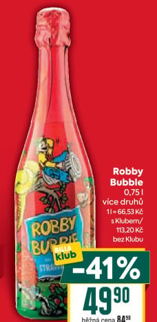 Sekt nealkoholický dětský Robby Bubble