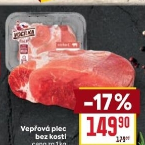 Vepřová plec bez kosti Vocílka