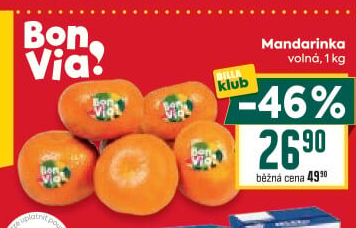 Mandarinky Billa Bonvia