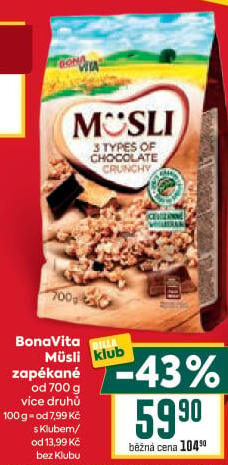 Müsli zapékané Bonavita