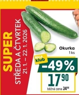 Okurka salátová - hadovka