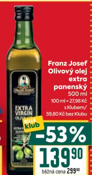 Olivový olej extra panenský Exclusive Franz Josef Kaiser