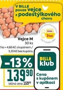 Vejce z podestýlky M