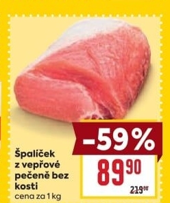 Vepřová pečeně bez kosti