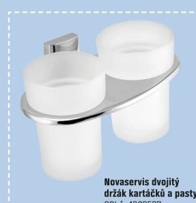 Novaservis dvojitý držák kartáčků a pasty