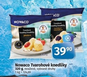 Knedlíky tvarohové mražené Dobroty babičky Kláry