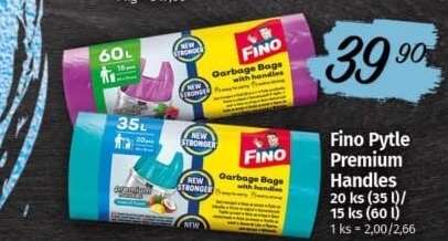 Pytle na odpadky s vůní 35 l Premium Fino
