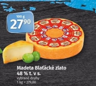 Sýr Blaťácké zlato Madeta