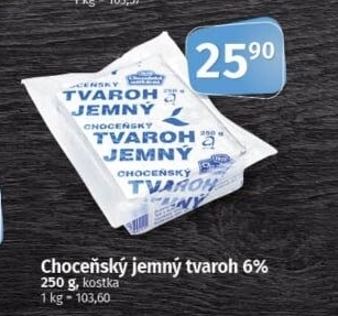 Tvaroh jemný Choceňský