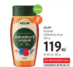Čekankový sirup 4Slim