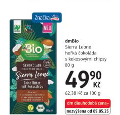 Čokoláda dm Bio