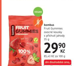 Gumové bonbony Fruit Gummies Bombus