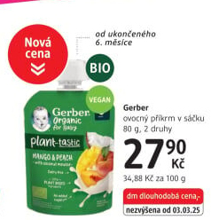 Kapsička ovocná Gerber Natural for Baby