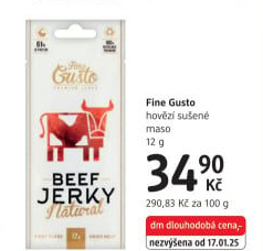 Maso sušené Jerky Fine Gusto