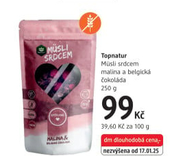 Müsli srdcem Topnatur