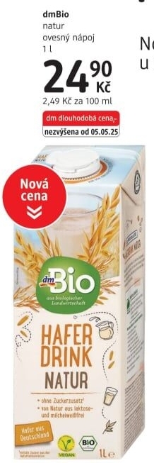 Nápoj ovesný dm Bio