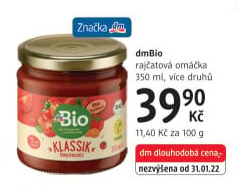 Rajčatová omáčka dm Bio