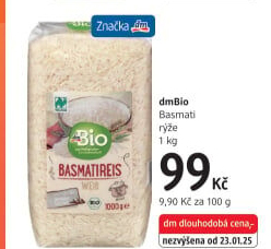 Rýže basmati dm Bio
