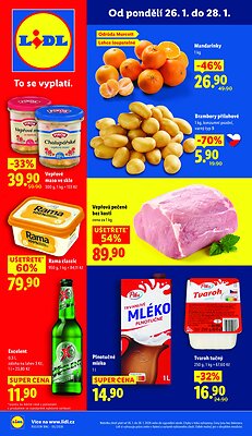 akční leták Lidl 26.1.2026-28.1.2026
