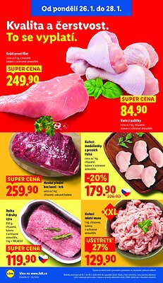 akční leták Lidl 26.1.2026-28.1.2026