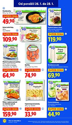 akční leták Lidl 26.1.2026-28.1.2026