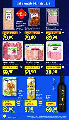 akční leták Lidl 26.1.2026-28.1.2026