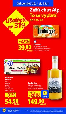 akční leták Lidl 26.1.2026-28.1.2026
