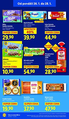 akční leták Lidl 26.1.2026-28.1.2026