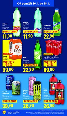 akční leták Lidl 26.1.2026-28.1.2026