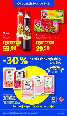 akční leták Lidl 26.1.2026-28.1.2026