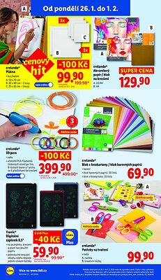 akční leták Lidl 26.1.2026-28.1.2026