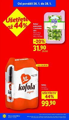 akční leták Lidl 26.1.2026-28.1.2026