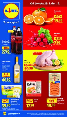 akční leták Lidl 29.1.2026-1.2.2026