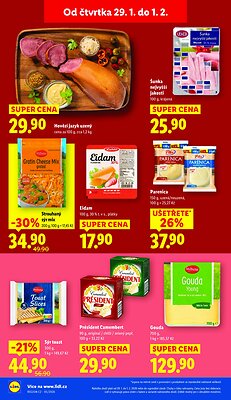 akční leták Lidl 29.1.2026-1.2.2026