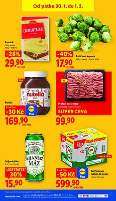 akční leták Lidl 29.1.2026-1.2.2026